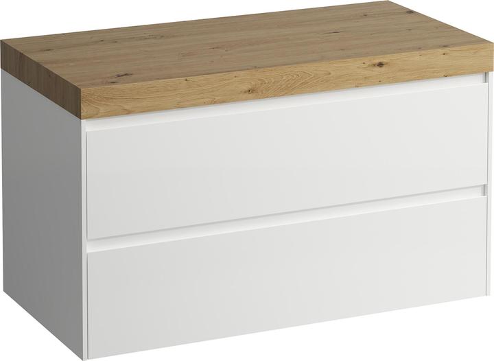 Actual product image Laufen Lani washbasin top wild oak incl. vanity unit, without cutout, 985x495x580mm, H406560112