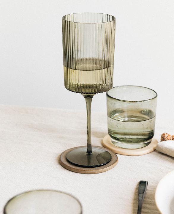 Actual product image Esmée Set of 4 Ceramic Coasters (4 x, Glass coaster)