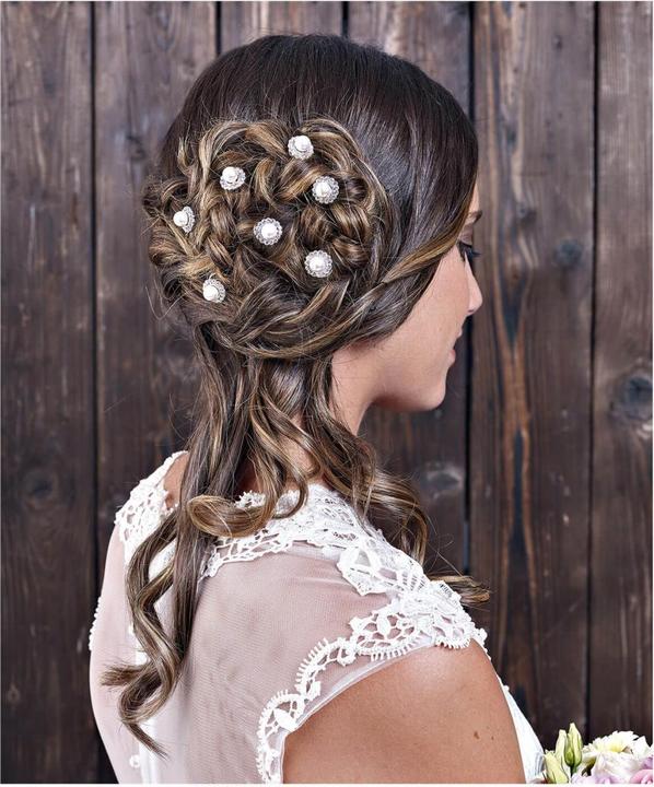 Actual product image Celebride Curlies With Pearls And Rhinestones