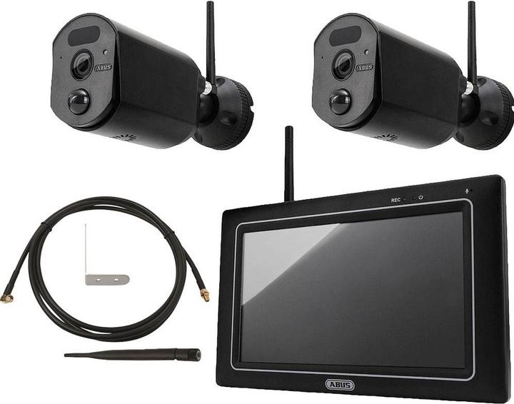 Immagine prodotto Abus PPDF17000 + PPDF17520 + TVAC17530 Set di telecamere di sorveglianza wireless a 4 canali con 2 (2304 x 1296 Pixels)
