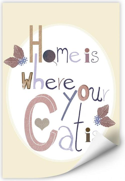 Produktbild Trenddeko Home is where your Cat is (80 x 120 cm)