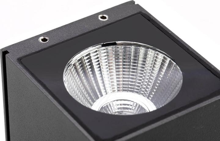 Actual product image CMD LED outdoor wall light 2x7W warm white IP65 anthracite CMD-9039 (800 lm)