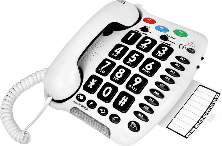 Image du produit Geemarc AmpliPOWER 40 téléphone pour malentendants (blanc)
