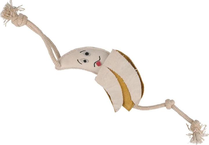 Actual product image Benji & Flo Crazy Faces Go Bananas Suede Dog Toy