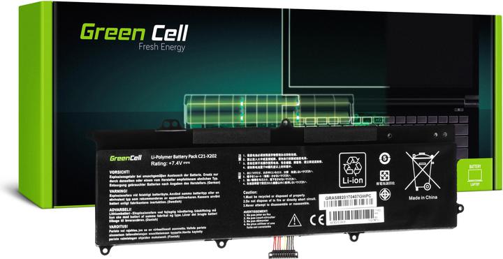 Immagine prodotto ASUS Batteria Green Cell C21-X202 per X201E F201E VivoBook F202E Q200E S200E (4 Celle, 4500 mAh)