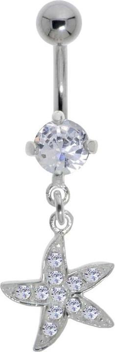 Bijouteria Bauchpiercing (Edelstahl, Silber 925, Kristall)