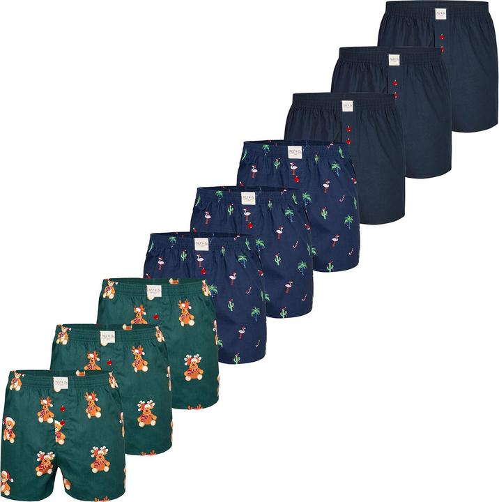 Phil & Co. Berlin Boxer Chrstimas Boxer 9er Pack (XL, 9er Pack)
