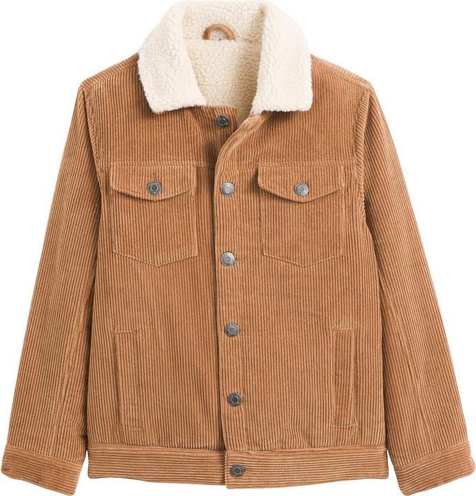 La Redoute Collections Corduroy jacket with teddy fleece collar (120 B)