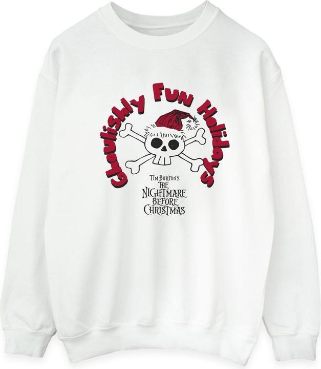 Disney The Nightmare Before Christmas Ghouishly Fun Holidays Sweatshirt (M)