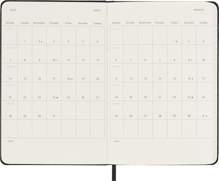 Produktbild Moleskine Tageskalender (A6, Pocket, Englisch)