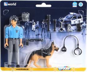 Image du produit Bruder Bworld Policier avec chien