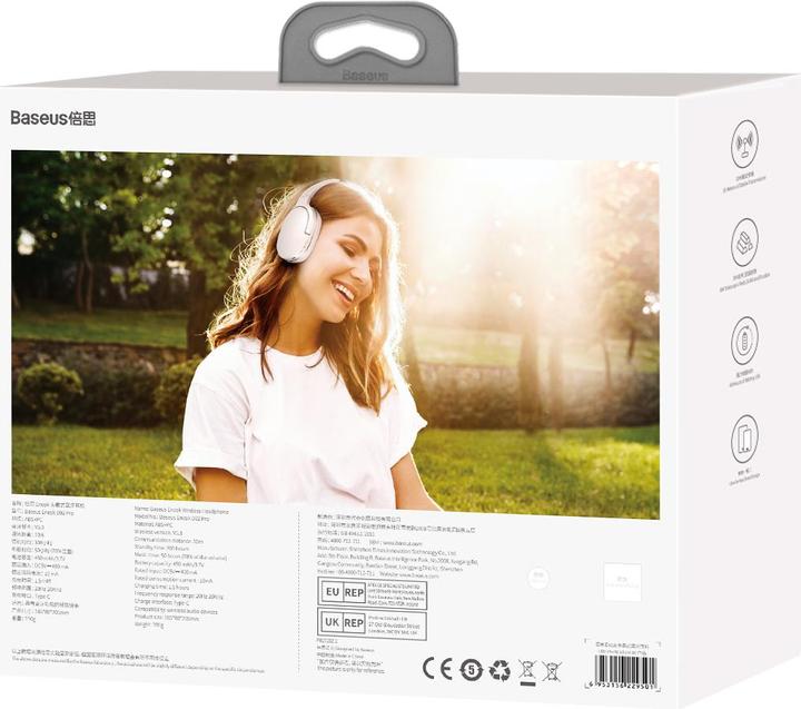 Produktbild Baseus Encok headphone D02 Pro White (40 h, Kabellos)