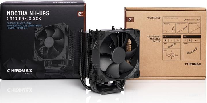 Actual product image Noctua NH-U9S chromax.black CPU cooler (125 mm)