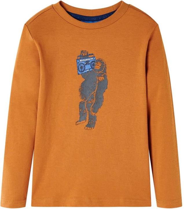 Produktbild VidaXL Kinder-Langarmshirt Dunkelocker 104,Material: 100 (104)