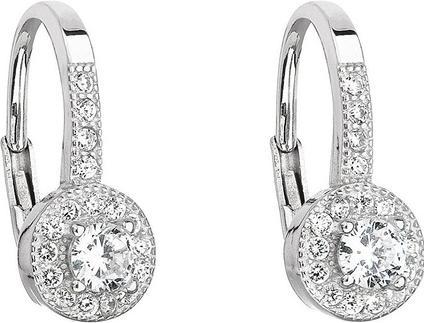 Image du produit Evolution Group Boucles d'oreilles en argent avec zircons clairs 11198.1 (L)
