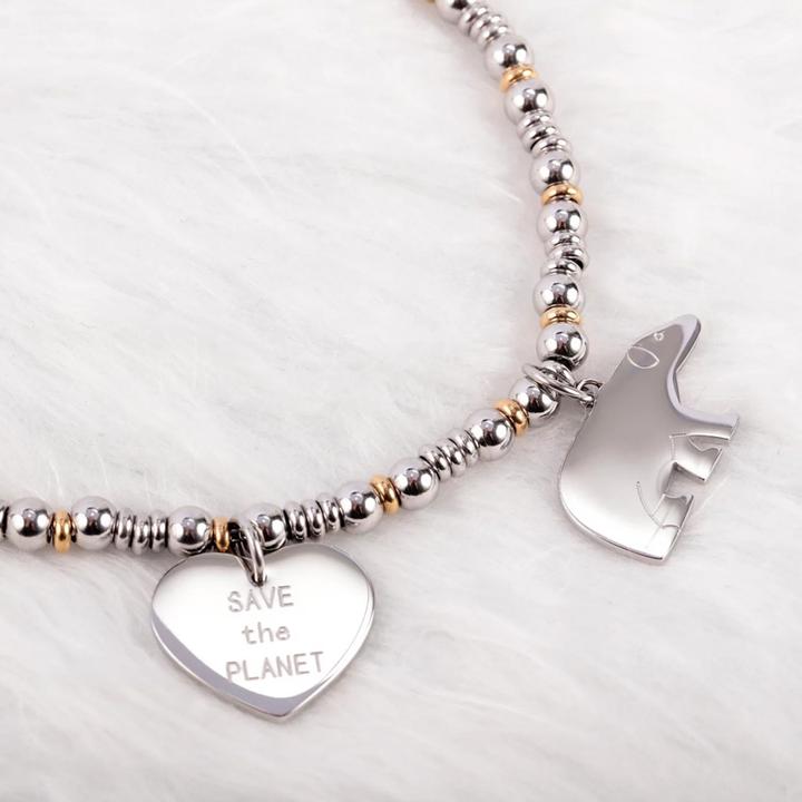Produktbild La Petite Story Save The Planet Polar Bear Armband (20 cm, Edelstahl)