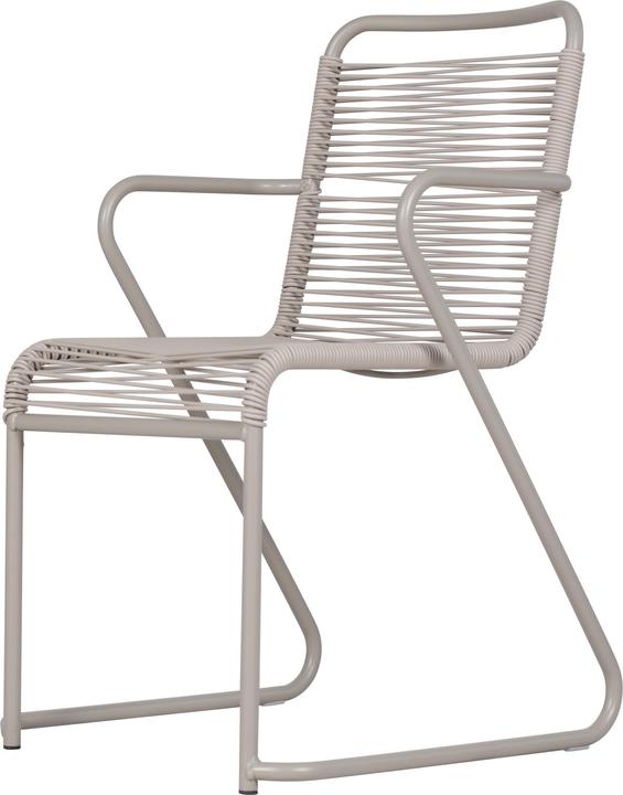 Produktbild Fiam LIDO STUHL MIT ARMLEHNE - 4er Pack TAUPE - ALUMINIUM