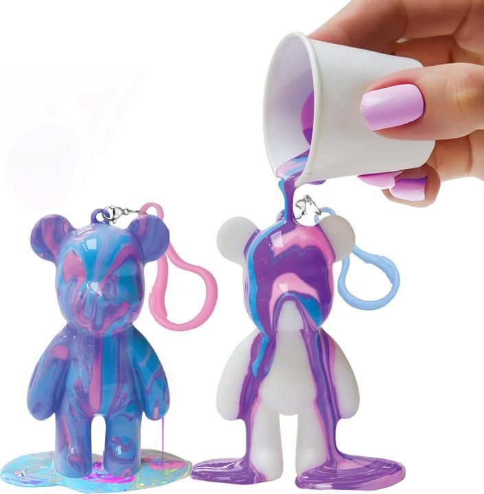 Actual product image Gear2play Giessmurmelbär-Schlüsselanhänger-Set 2Tlg.