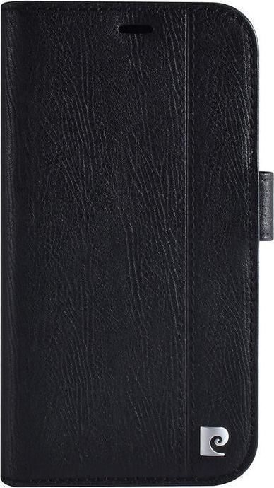 Image du produit Pierre Cardin Étui iPhone 13 - Book Case en cuir véritable noir & 3 emplacements pour cartes No.182 (Apple iPhone 13)