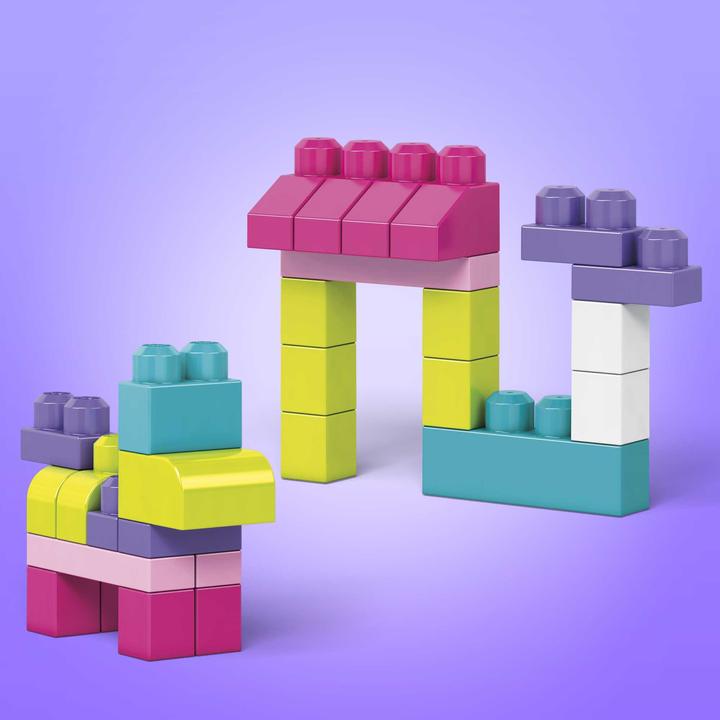 Immagine prodotto Mega Bloks Sacca Eco 80 Blocchi First Builders Rosa
