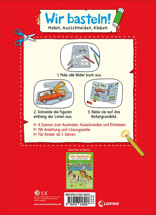 Immagine prodotto Loewe Facciamo bricolage! da 5 anni - colorare, ritagliare, incollare - vigili del fuoco e polizia