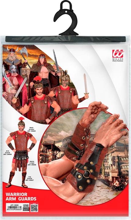 Actual product image Widmann Gladiator arm protectors in leather look (One size)