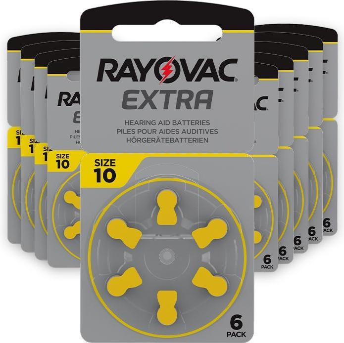 Rayovac Extra (60 pcs, 10, 105 mAh)