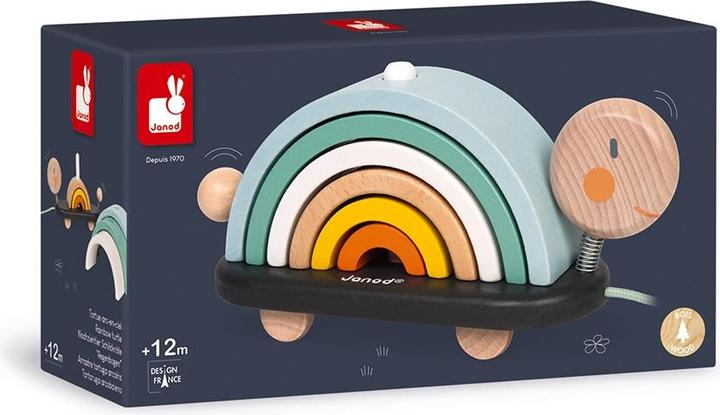 Produktbild Janod Nachziehtier Schildkröte Regenbogen