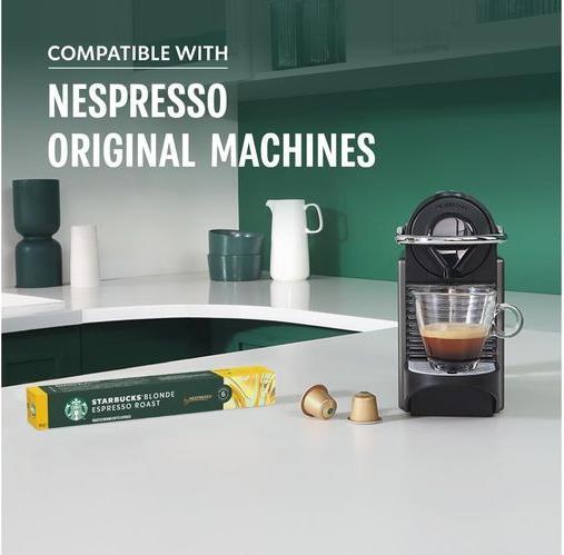 Image du produit Starbucks Capsules de café Décaféiné Espresso Roast 12 x 10 pièces (120 x Port.)
