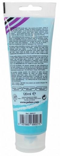 Image du produit Pebeo Decocrème Peinture acrylique mate (Turquoise, 120 ml)