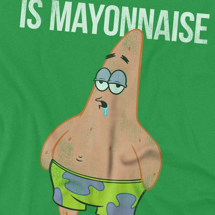 Actual product image Spongebob Squarepants Mens Mayonnaise Instrument T-Shirt (S)