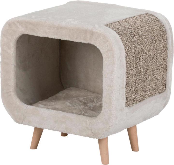 Actual product image Trixie Cuddling cave Alicia, 48x48x38cm (67 cm, Light grey, Grey melange)