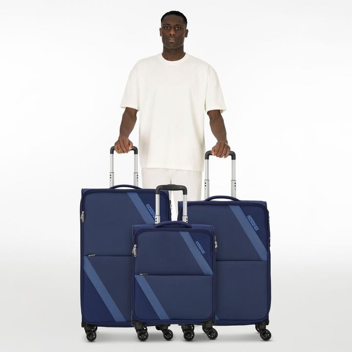 Produktbild American Tourister Star Max 4 Rollen Kofferset 3-teilig mit Dehnfalte (211 l, XL (ab 115l))