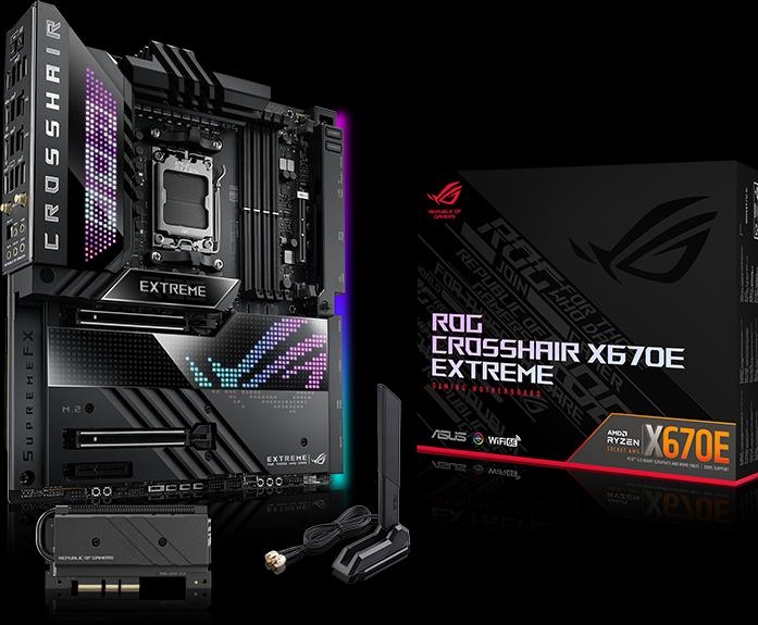 Actual product image ASUS Rog Crosshair X670e Extreme (AM5, AMD X670E, E-ATX)