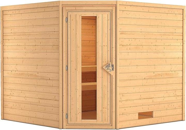 Insulated wooden door with insulating glass