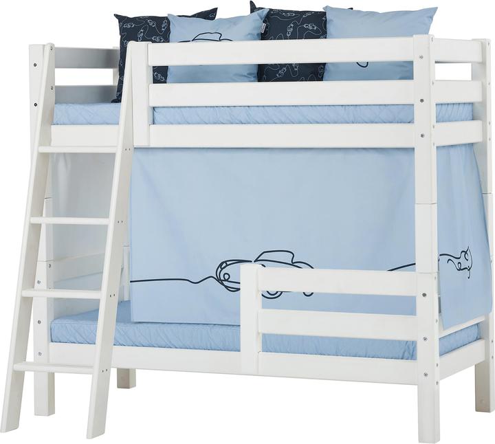 Immagine prodotto Hoppekids Tenda CARS per letti per bambini a mezza altezza (superficie di appoggio 70x160 cm) in DREAM BLUE
