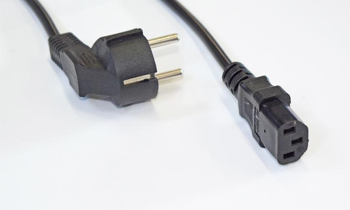 Image du produit Wantec wW Câble pour appareils froids Schuko mâle CEE7/7 femelle IEC C13 0,3m (0.30 m)