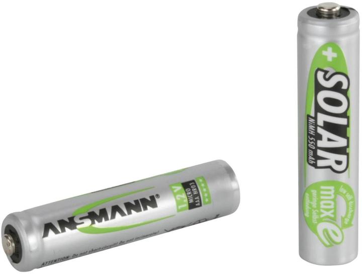 Actual product image Ansmann NiMH HR03 Sol (2 pcs., AAA, 550 mAh, Battery + charger)