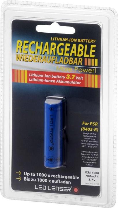 Actual product image Ledlenser Li-Ion battery ICR14500