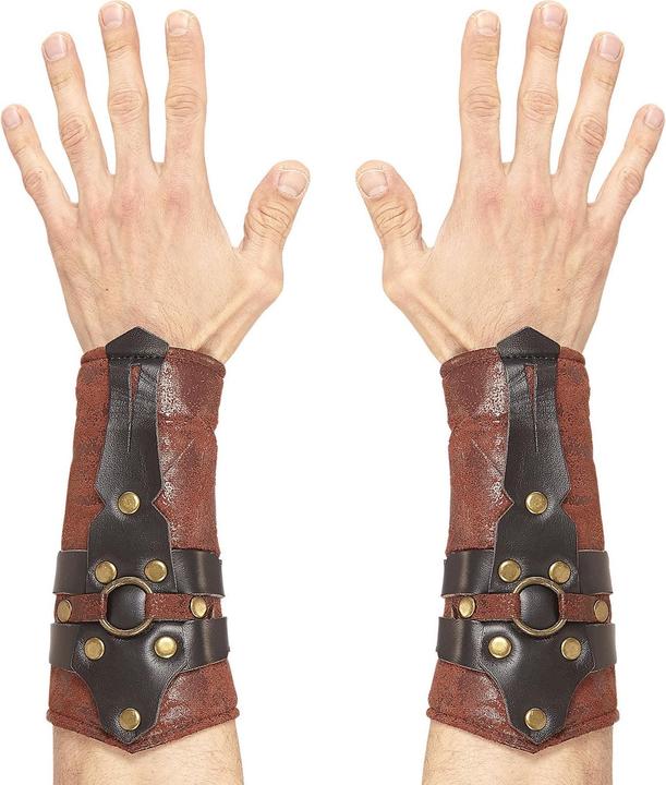 Actual product image Widmann Gladiator arm protectors in leather look (One size)