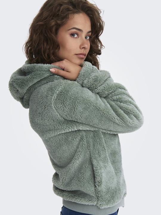 Actual product image Only Hooded jacket Teddy fur jacket (M)