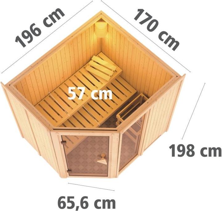 Image du produit Karibu Fiona 2 sans couronne de toit (Contrôle externe de 9 KW)