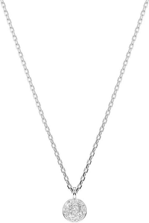 Actual product image Swarovski Meteora necklace in layered look white (Swarovski Metal)