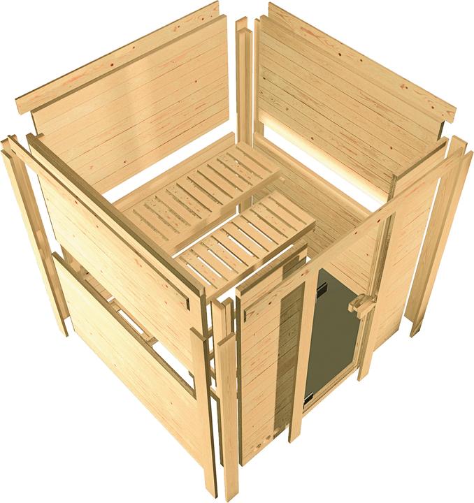 Produktbild Karibu Cortona mit Dachkranz (9 KW externe Steuerung)
