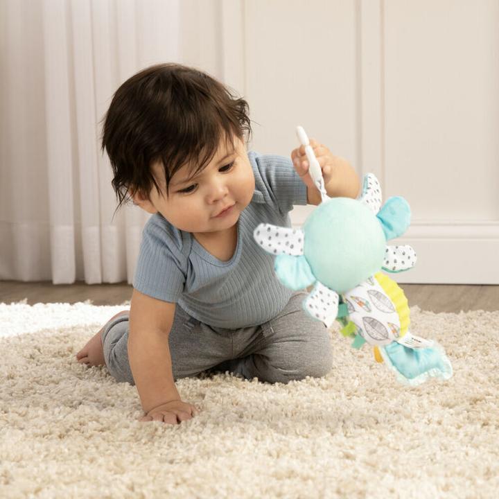 Actual product image Tomy LAMAZE Alise the Axolotl - Clip and Go Baby Pram Toys - Sensory Toys for Babies - Early Learning Bab