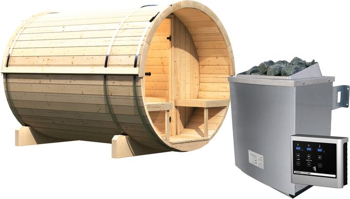 Image du produit Karibu Sauna en tonneau 2 (Contrôle externe de 9 KW)