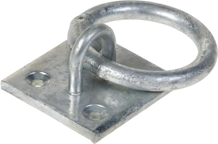 Actual product image Struct Ring on plate, 50 x 50 mm, thread type (1 pcs.)