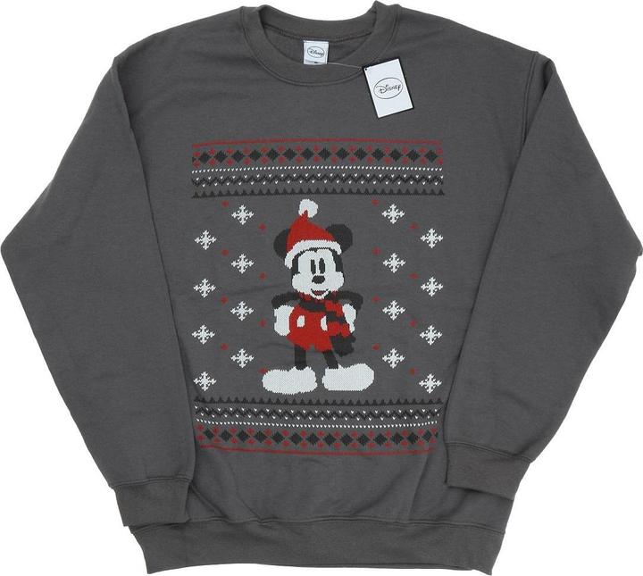 Disney Mickey Mouse Scarf Christmas Sweatshirt