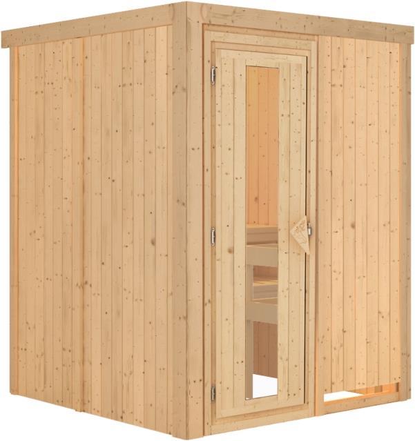 Porte en bois isolée avec vitrage isolant