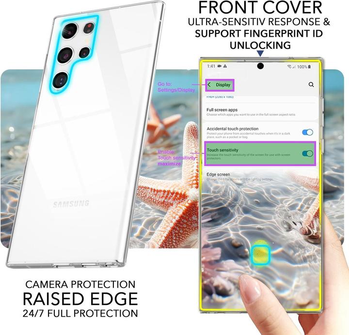 Immagine prodotto Nalia Copertura trasparente a 360 gradi (Samsung Galaxy S24 Ultra)